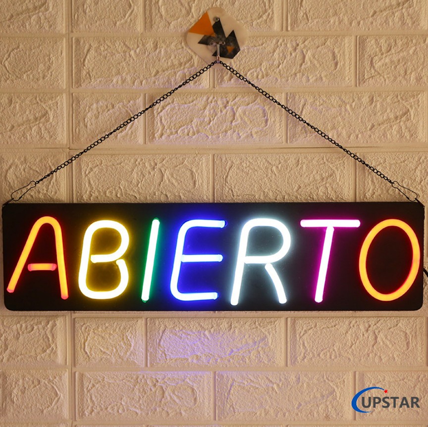 西班牙语ABIERTO广告招牌